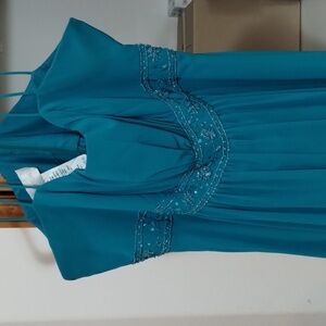 Full length sleeveless bridesmaids or formal dress